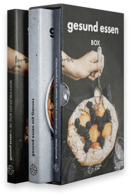 Kochbuchset 3 Kochbücher Gesund essen mit Geschenkbox